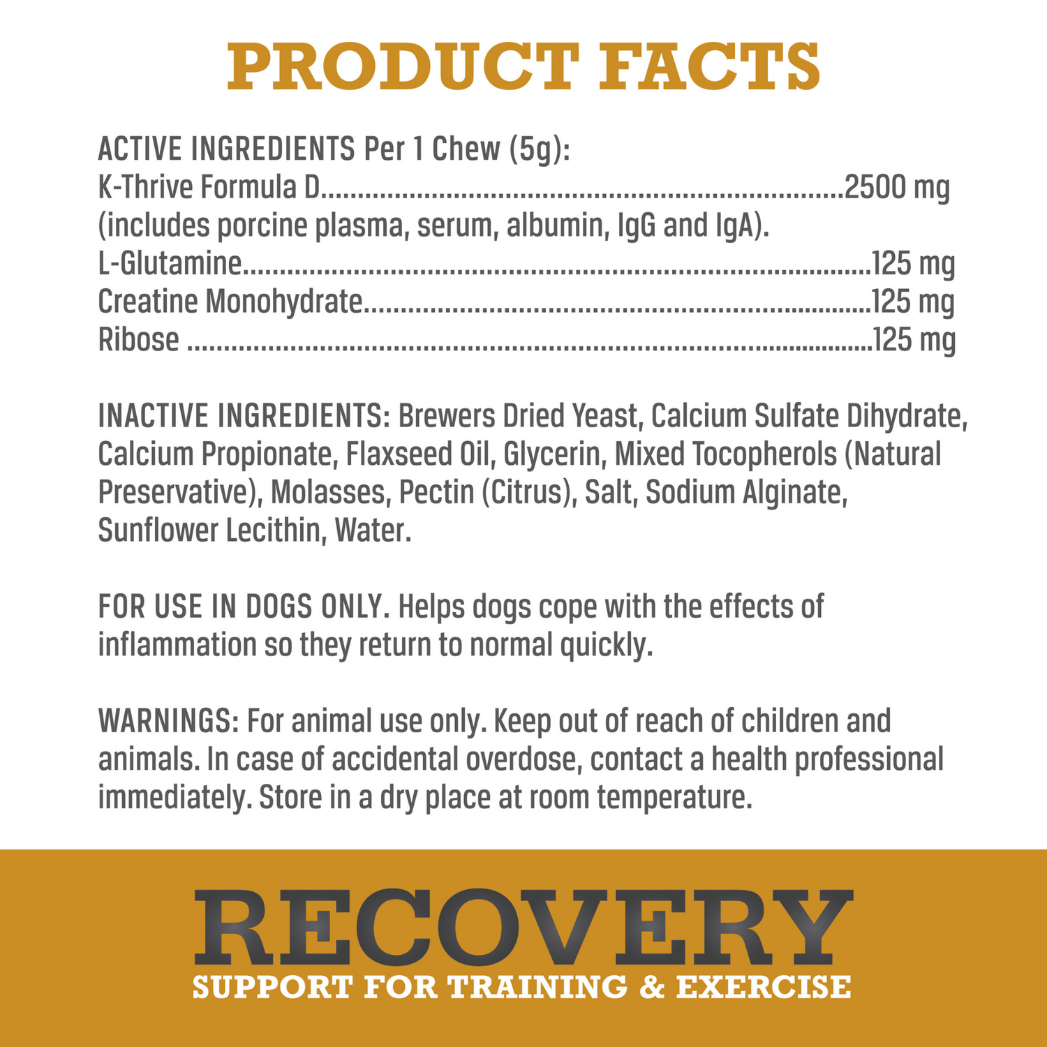 Dog Muscle Recovery Supplements | Exercise Recovery | WINPRO Pet
